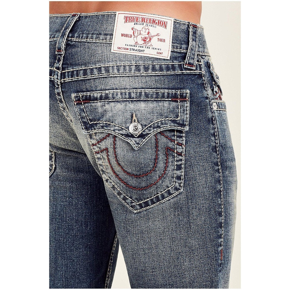 True Religion Men's Skinny Big T Jeans w/ Flaps